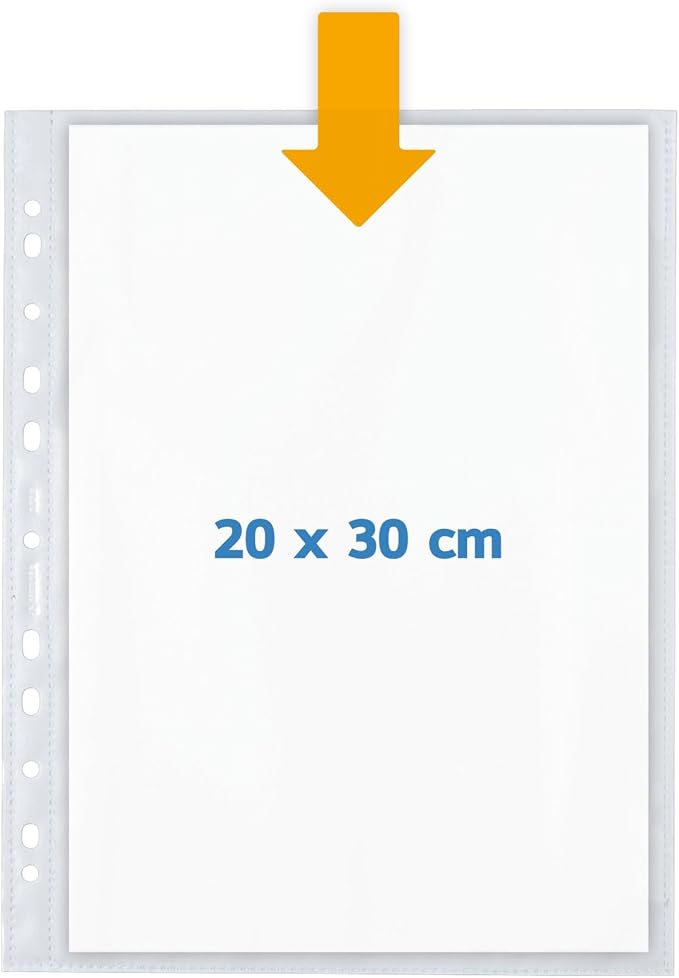 Herma Photo Pockets for Ring Binder Albums, Acid Free, 20 x 30 cm Portrait Format, 20 Pockets, White - Image 4