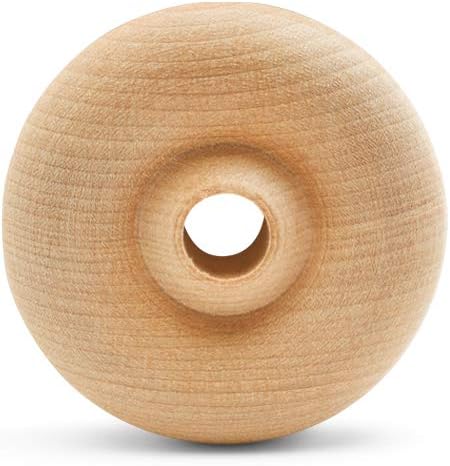 Classic Mini Wooden Wheels, Great for Crafts Too, 2 Inch Diameter, 5/8 Inch Thick, 3/8 Inch Hole, Pack of 50, by Woodpeckers - Image 2