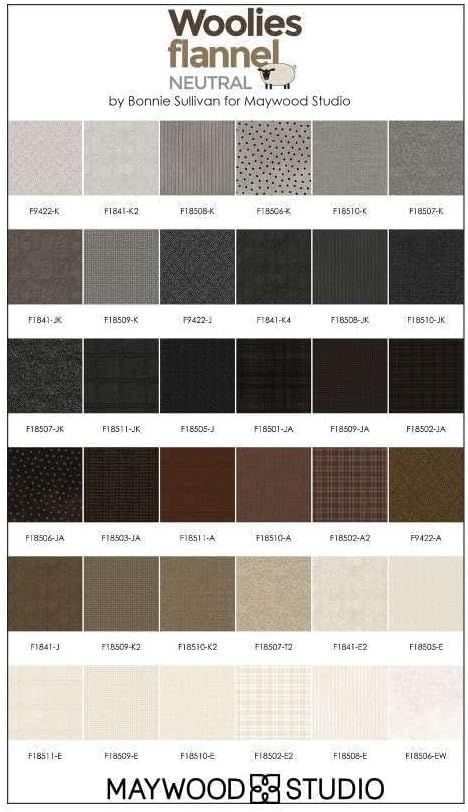 Bonnie Sullivan Woolies Flannel Neutrals Vol. 2 20 Fat Quarters Maywood Studio - Image 3