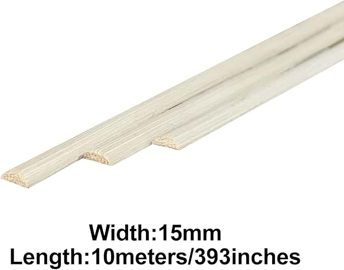 Natural Reed Spline, 500g 15mm Half Round Reed Coil DIY Cane Webbing Material for Basket Weaving Furniture Wicker Chair Table Repair - Image 2