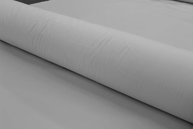 Mybecca White 100% Cotton Muslin Fabric,Textile Draping Fabric Wide: 58 inch 10 Yards (4.83 Feet x 30 Feet)(58" x 358") - Image 4