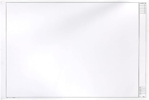 Clearprint 24" x 36" 1000H Design Vellum Sheets with Architect Title Block, 16 lb., 100% Cotton, 10 Sheets Per Pack, 1 Each by Clearprint