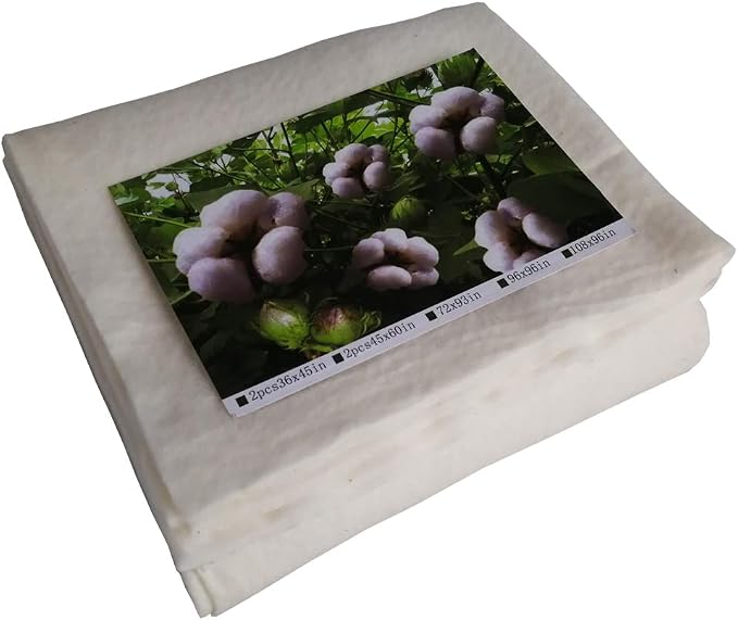 Natural Cotton Quilt Batting for Quilting&Sewing Crib 2PCS 45"X60" | 100% Natural Cotton Quilting Batting Soft and Easy to Work With, Perfect for Hand Stitching&Beginners - Image 3