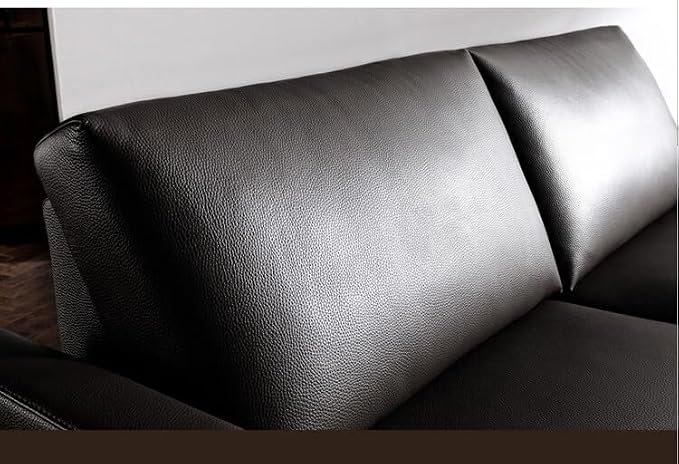 Marine Vinyl Fabric Waterproof Leather Material 55"×108" Black | Soft Marine Faux Leather Sheets 0.6mm Thick Anti-UV Non-Peeling for Upholstery Boat Seat Automotive Furniture DIY Crafting - Image 5