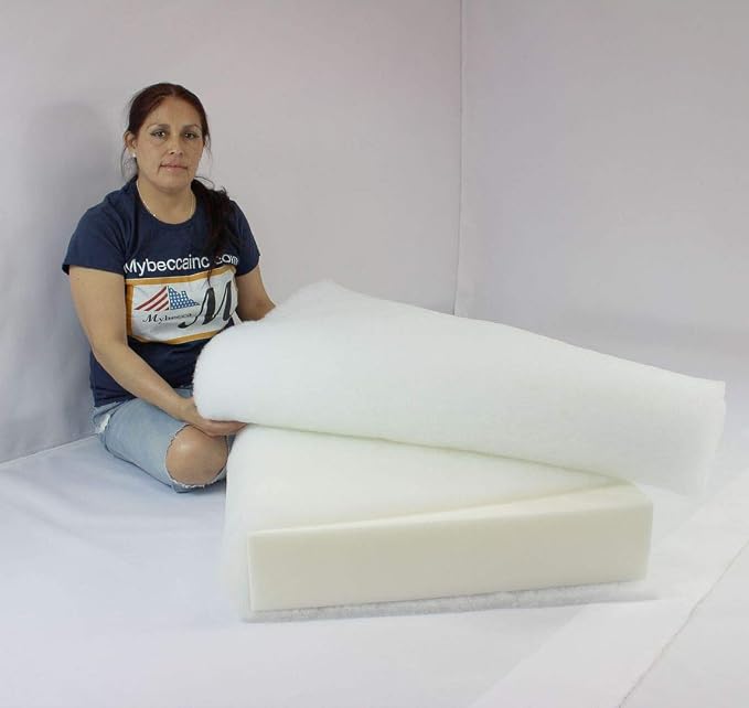 Mybecca 48 Inch Wide (2 Yard) Quilt Batting Multipurpose Dacron Fiber Polyester Wadding Fabric Loft Upholstery Grade Padding 48 x 72 (4'x6') - Image 4