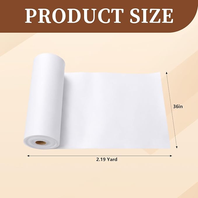 BrightRow Double Sided Foam Interfacing Stabilizer,White,36'' X 2.19yd - Image 2
