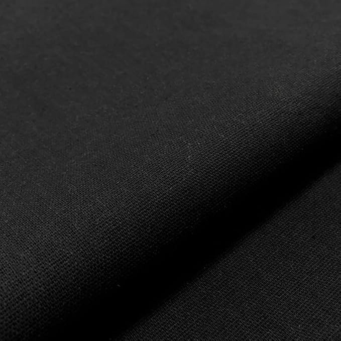 Linen Fabric by The Yard - 5 Yard 62 Inch Wide Black | Embroidery Fabric Plain Solid Color Cloth for Needlework, Quilting, Embroidery, Curtain, Garments Craft - Image 3