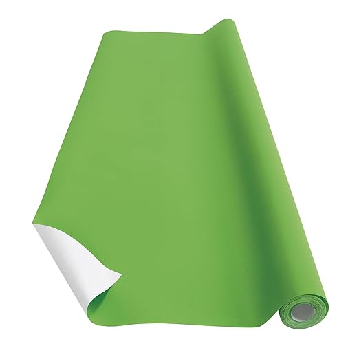 Colorations Prima-Color Fade-Resistant Bulletin Board Paper, Lime | 47 7/8" x 50 ft Roll for Drawing, Painting, Bulletin Boards, Kids' Crafts and Classroom Use by Colorations