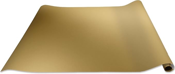 Jillson Roberts Gift Wrapping Paper, Matte Metallic Gold (8 Rolls 5ft x 30in) - Image 3