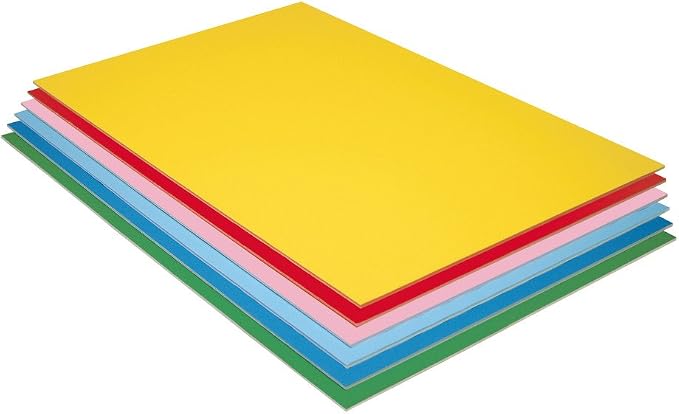UCreate Foam Board, 6 Assorted Colors, Matte, 20" x 30", 12 Sheets by UCREATE