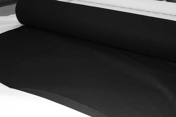 Mybecca Black 100% Cotton Muslin Fabric Textile Draping Fabric Wide: 58 inch 2-Yards (4.83 Feet x 6 Feet)(58" x 72") - Image 5
