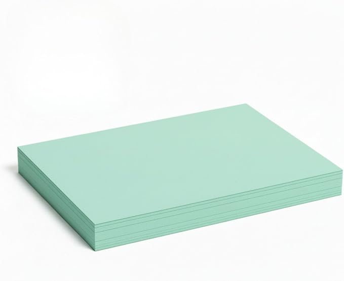 Vellum Bristol Cover 67 Pound, Smooth Finish, 250 Sheets Pack. – Premium Heavyweight Cardstock for Crafting, Printing, and Professional Projects, Acid-Free. (10, Green, 8.5"x11") by LimitedPapers