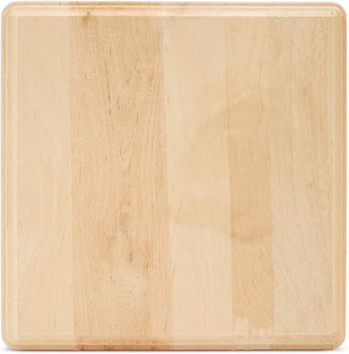 Unfinished Wooden Squares 7 inch Pack of 4 Wood Boards for Crafts Wood Signs for Crafts, Wooden Plaque Craft Blanks by Woodpeckers by Woodpeckers