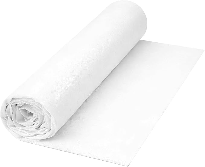 100% Cotton Fabric 2 Yards 59 Inch Width White | Muslin Fabric for Embroidery Sewing Quilting Backing Lining DIY Garments Crafts by LOVOUS