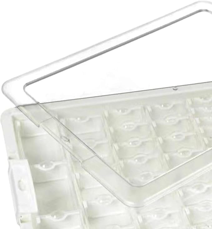 Colaxi Bead Storage Box, 50-Grid Stackable Clear Organizer with Lid and Removable Compartments for Beads, Charms, Jewelry and Crafts - Image 4
