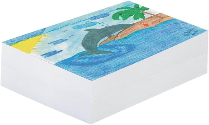 Pacon Plain White Newsprint Paper, 9" x 12", Pack of 500 Sheets by Pacon