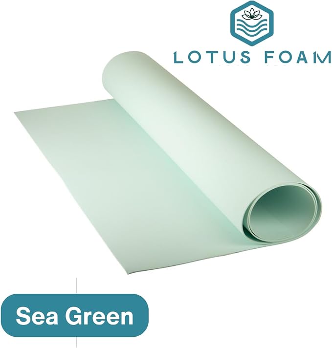LotusFoam EVA Foam Sheet 3mm – 44"x 85" Craft Foam for Cosplay, Costumes & DIY, High Density 130 kg/m3, Heat Shapeable, Paintable, 35 Colors (Sea Green) - Sea Green - Image 3