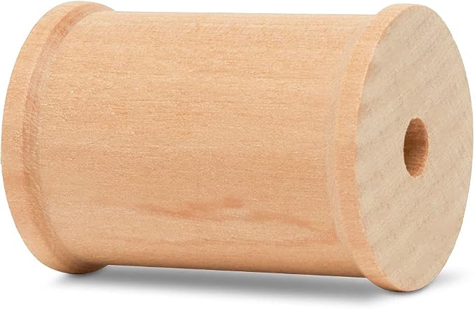Wooden Spool for Crafts 2 x 1-1/2-inch Pack of 25, Small Empty Thread Spools, Wood Spools for Crafts with Wooden Spindles, by Woodpeckers - Image 5