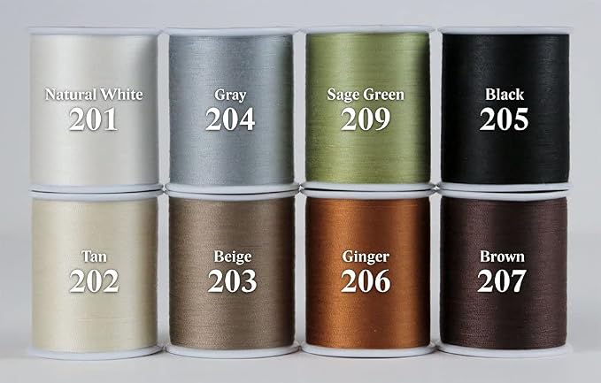 Superior Threads Neutral Assorted Polyester Thread Set - 8 Spools | 300 yard spools of 50 weight thread for machine sewing and handsewing - Neutral color - Image 4
