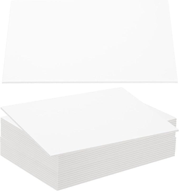 PATIKIL 12.5x10x0.1" Chipboard Sheets, 20Pcs 100PT Thick Book Board Binders Board Sturdy Bookbinding Supplies for Book Binding Cover, White by PATIKIL