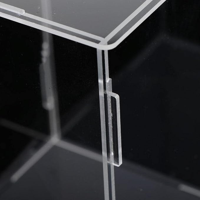 Clear Acrylic Display Case 15.75x11.81x15.75inch, Large ion Showcase Box for Toys, Stackable Assembly Action Figures Storage Case, Ideal for Toy Dolls, Car Models and More - Image 3