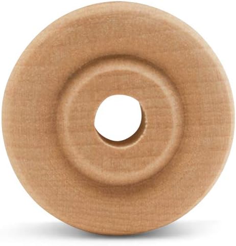 Classic Mini Wooden Wheels, Great for Crafts Too, 7/8 Inch Diameter, 1/4 Inch Thick, 3/16 Inch Hole, Pack of 250, by Woodpeckers - Image 2