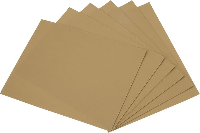 Boxonly EVA Foam Sheets Roll for Cosplay Halloween Model Making Mounting Photos Presentations DIY Arts and Crafts EVA Craft Foam Sheets Craft Sheet Light Brown 275 x 215 x 1.7mm 6pcs by Boxonly