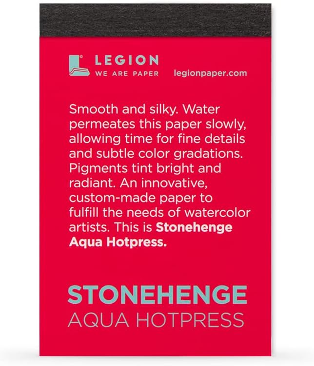 Stonehenge Aqua 100% Cotton Mini Pad Set: 12 Watercolor Mini Pads, 2.5 by 3.75 Inches, Assorted Weights, Coldpress and Hotpress for Wet and Dry Media - Image 5