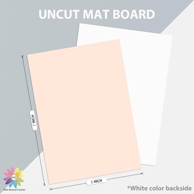 20 Pack 5x7 Uncut Matte Boards, Assorted Colors | Acid-free Backing Matt Boards, Ideal for Frames, Prints, Photos, Crafts - Image 2