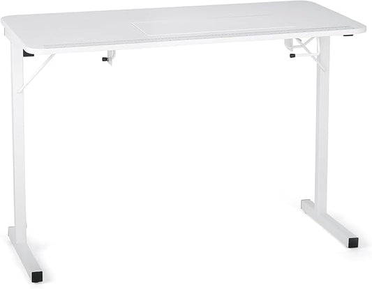Ergode Gidget I Sewing Table – 2-Position Lift, Sturdy Steel Legs, Built-in Measuring Guide, Foldable & Fits Machines Up to 35 lbs