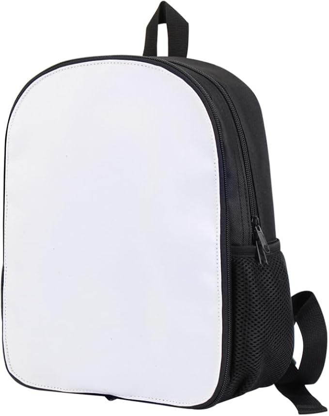 4PCS Kids White Blank Backpack for Heat Transfer Printing, Custom Personalized Sublimation Backpack 12 Inch Toddler Bookbag for Daycare, Preschool & Kindergarten Boy Girl(Black) - Image 8