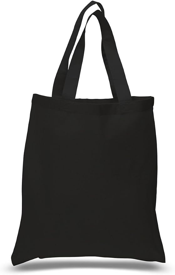 (36 Pack) 3 Dozen 100% Cotton Reusable Blank Tote Bags Tob295 by ToteBagFactory