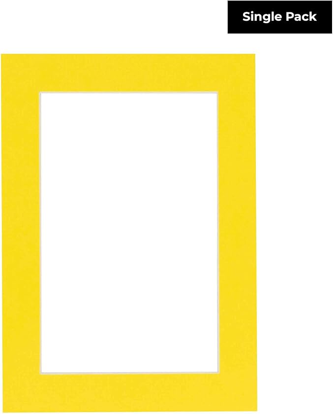 20x30 Mat for 24x36 Frame - Precut Mat Board Acid-Free Yellow 20x30 Photo Matte Made to Fit a 24x36 Picture Frame, Premium Matboard for Family Photos, Show Kits, Art, Picture Framing, Pack of 1 Mat - Image 2