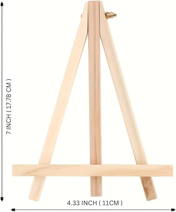 Mini Wooden Easels – Pack of 10 Small 7-Inch Adjustable Tabletop Stands for Art, Kids, Students, and Photo Display - Image 2