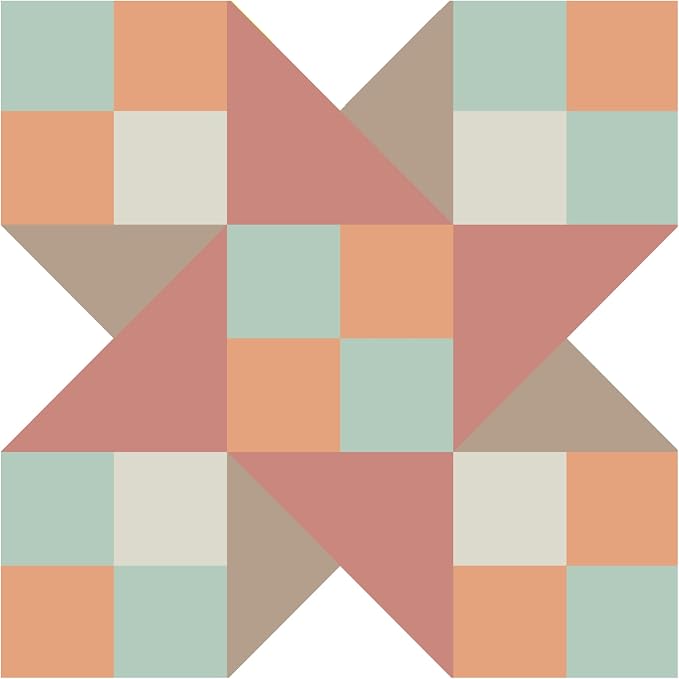 Double Friendship Barn Quilt DIY Kit – 21 Inch Unfinished Wood Quilt Block to Paint | Laser Engraved Wood Sign | DIY Painting Craft Kit for Adults | Farmhouse Wall Art and Quilting Décor - Image 2
