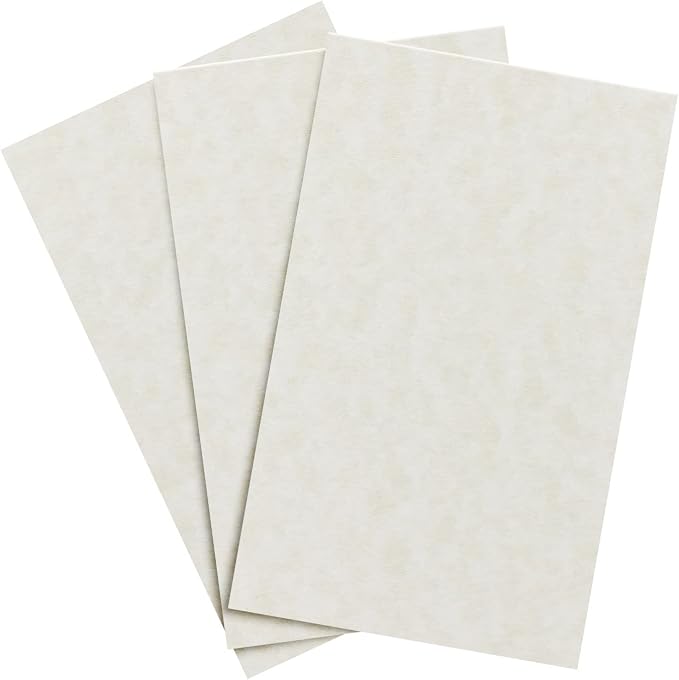 Storm Parchment Paper – Great for Certificates, Menus and Wedding Invitations | 24lb Bond / 60lb Text / 90GSM | 8.5" x 14" (Legal Size) Paper for Writing, Copy, Printing | 100 Sheets per Pack by SSuperfinePrinting