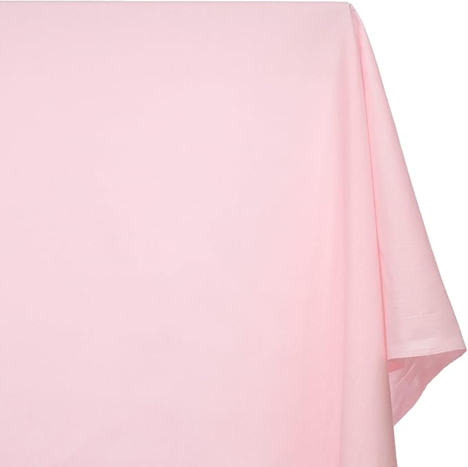 Cotton Polyester Broadcloth (44/45 Inch) Plain Weave Fabric by The Yard - for Sewing Fashion Apparel, Decor, & More (Pink, 1 Yard) - Image 2