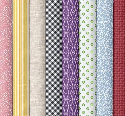 100% Cotton Fat Quarters Fabric Bundles for Sewing | 20 pieces of 18x22 inch geometric precut cotton fat quarters in the Pattern Play Tonals collection - Image 3