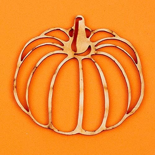 12 Unfinished Wood Pumpkin Cutouts – Made in USA Fall & Halloween Shapes | for Autumn Crafts, Thanksgiving DIY Projects & Seasonal Decorations 3‑1/4" W x 3" H - Image 4
