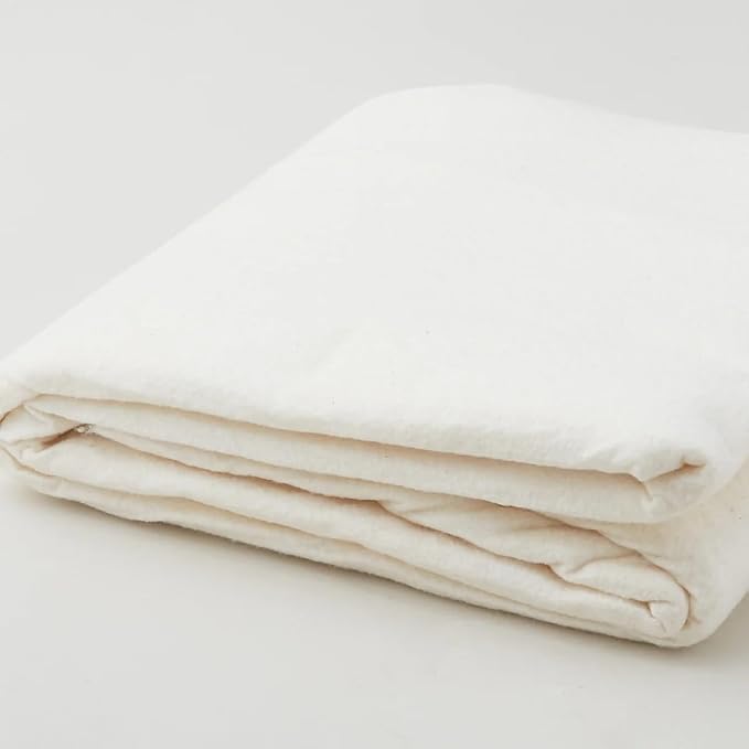 Quilt Batting for Throw Blankets, 65" x 72" | 100% Cotton – No Poly Scrim or Resin | Medium Weight Batting Roll for Stuffing Blankets and Quilting Supplies - Image 2