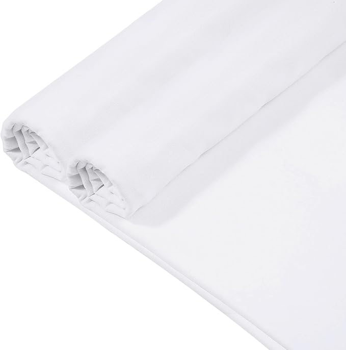 VDS 25 Yard Long, 100% Cotton Muslin Fabric 48” Inch Wide, White Bleached Medium Weight Fabric Linen Textile for Backing Material Quilting Sewing Draping Apparel Cloths Crafts DIY Multipurpose by VDS