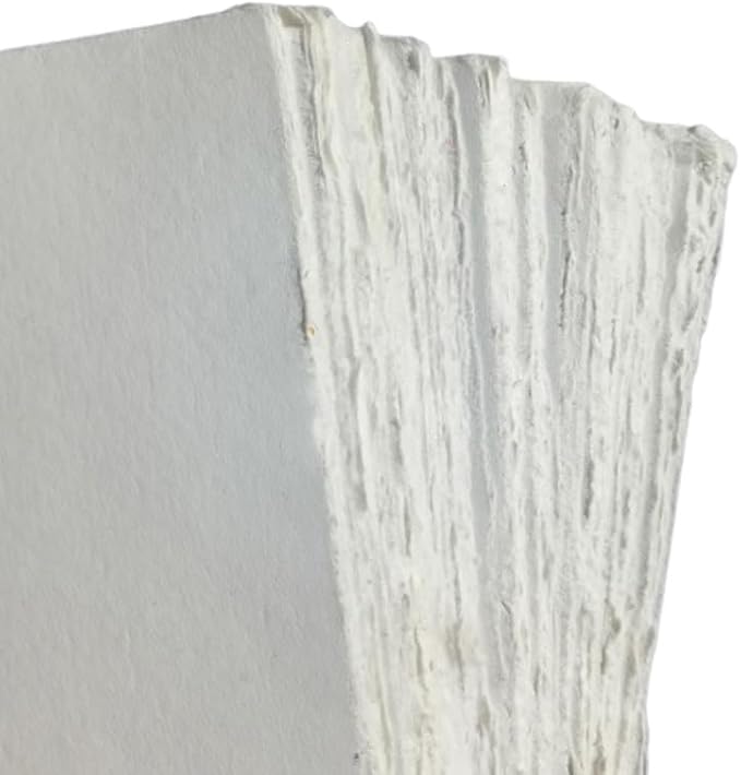 Mixed Media Loose Leaf Paper for Watercolor, Writers, Invitations, Crafts - Thick 150 GSM Ivory White-501-7x9-50 - Image 4