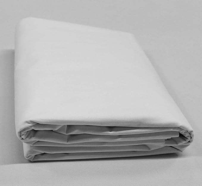Mybecca White 100% Cotton Muslin Fabric Textile Draping Fabric Wide: 58 inch 100 Yard (4.83 Feet x 300 Feet)(58" x 3600") - Image 3
