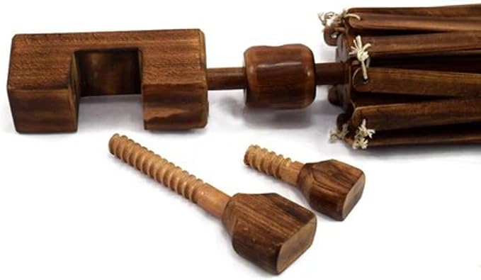 Wooden Yarn Ball Winder - Handcrafted Knitting & Crocheting Yarn Bobbin Winder - Knit Picks Umbrella Yarn Swift Tabletop Winder - Center Pull Wool String Holder Winding Machine (Brown, Umbrella Swift) - Image 3