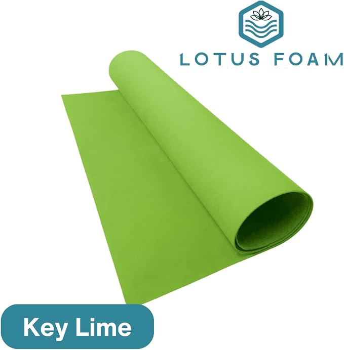 LotusFoam EVA Foam Sheet 3mm – 44"x 85" Craft Foam for Cosplay, Costumes & DIY, High Density 130 kg/m3, Heat Shapeable, Paintable, 35 Colors(Key Lime) - Key Lime - Image 3