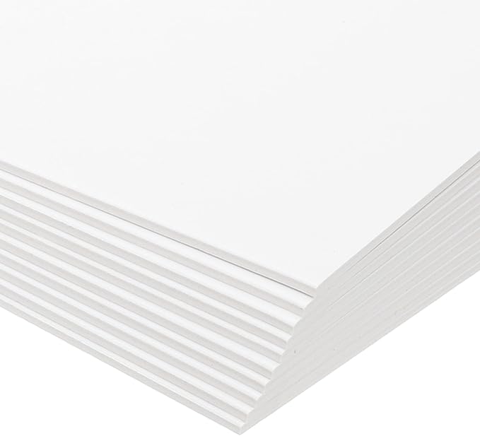 PATIKIL 12.5x10x0.1" Chipboard Sheets, 20Pcs 100PT Thick Book Board Binders Board Sturdy Bookbinding Supplies for Book Binding Cover, White - Image 3