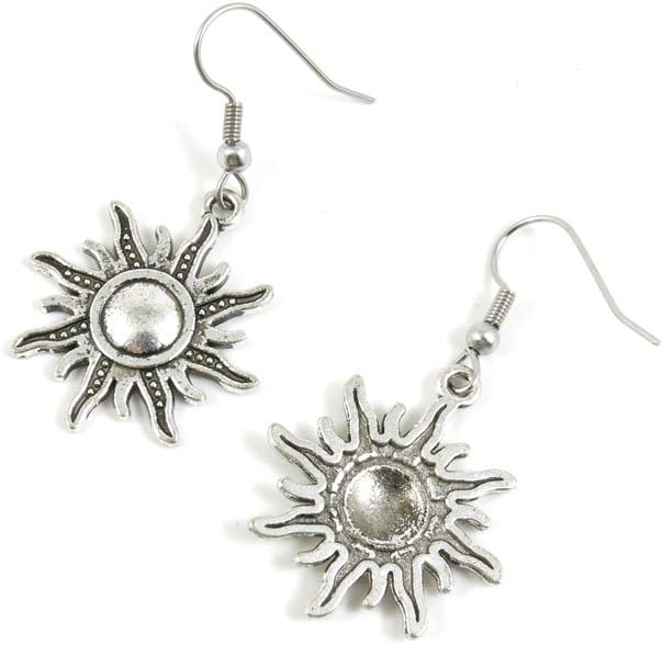 Earrings Antique Silver Tone Fashion Jewelry Making Charms Ear Stud Hooks Suppliers Wholesale YE4A2618 Sun Titan by Unknown