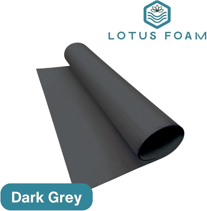 LotusFoam EVA Foam Sheet 3mm – 44"x 85" Craft Foam for Cosplay, Costumes & DIY, High Density 130 kg/m3, Heat Shapeable, Paintable, 35 Colors (Dark Grey) - Dark Grey - Image 3