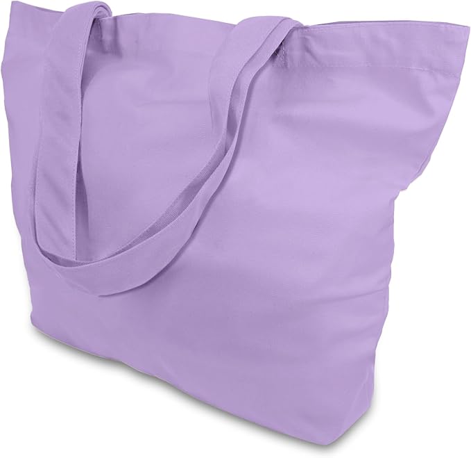 TOPDesign 3-Pack Super Strong Large 12oz Cotton Canvas Tote Bags, Reusable Grocery Shopping Cloth Bags, Fashionable Two-Tone Totes for Crafts, DIY Your Creative Designs by TOPDesign