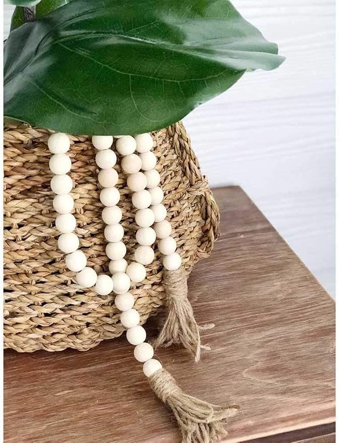 300Pcs Natural Wooden Beads DIY Unfinished Wood Ball Handmade Round Necklace for Making Jewelry Bracelet Crafts Decorations - Image 5